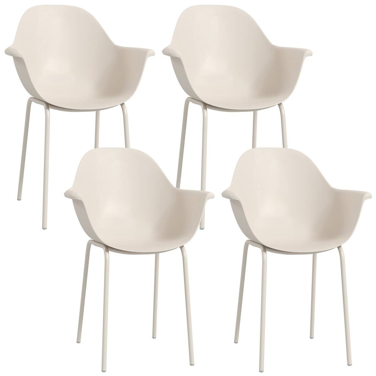 Outsunny Bistro-Set grau Stahl B/H/L: ca. 55x84x59 cm