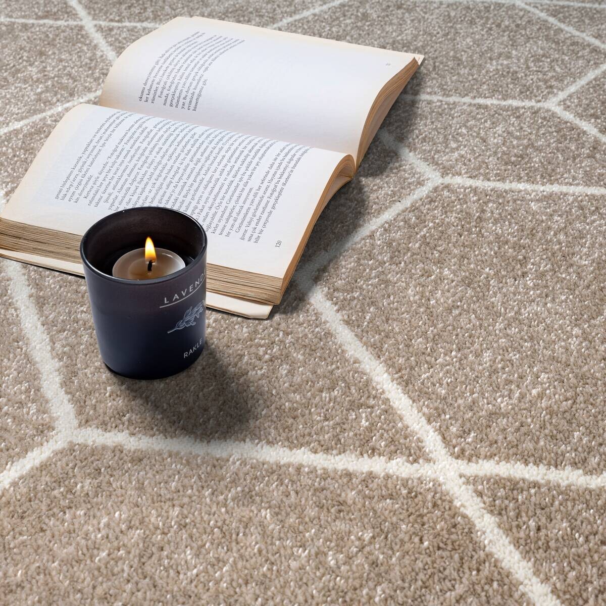 Sanat Teppich Trellis beige B/L: ca. 140x200 cm