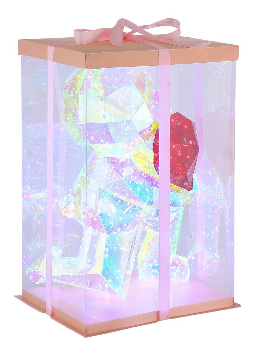 GLOBO LED-Tischleuchte BRONDAR klar Kunststoff B/H/T: ca. 22x41x27 cm 1 Brennstellen