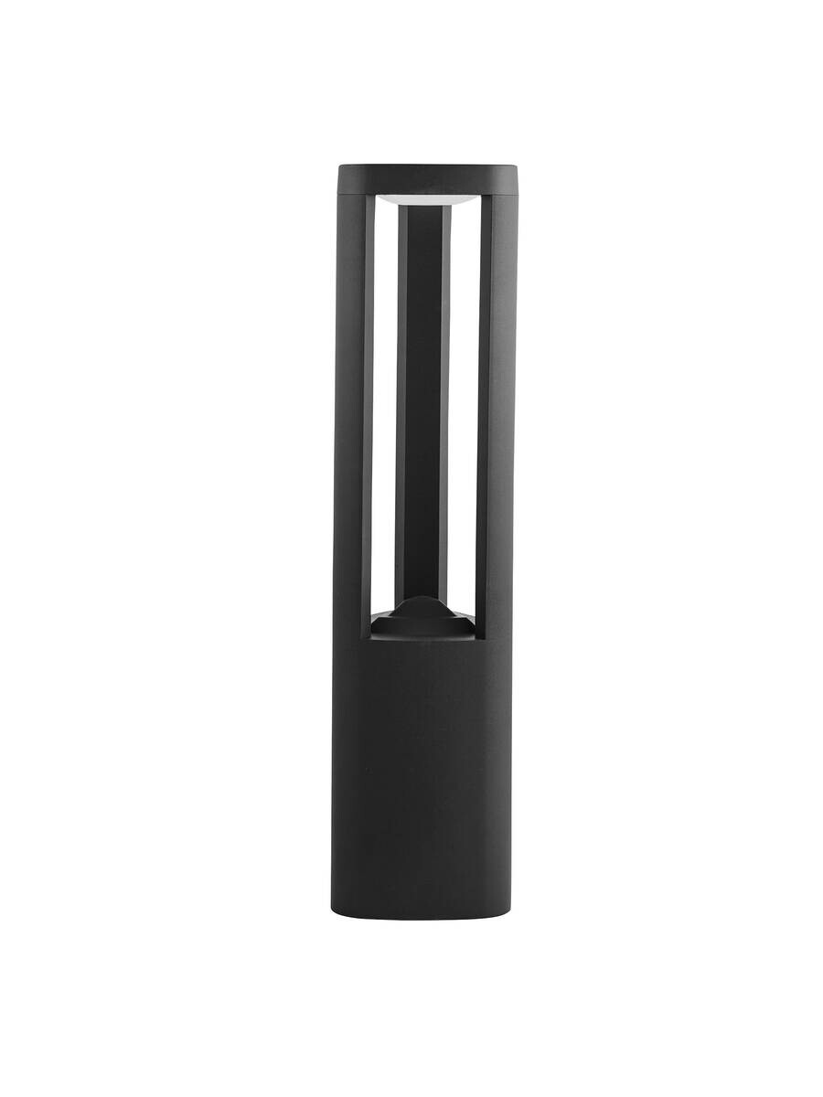LED-Außenleuchte dunkelgrau weiß B/H/L: ca. 13x50x13 cm