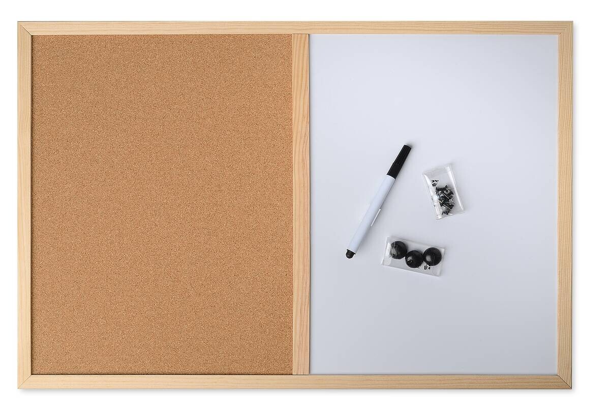 Pinnwand braun B/H/L: ca. 60x1,5x40 cm