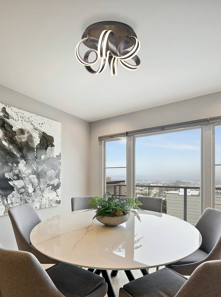 GLOBO Deckenleuchte dunkelgrau Opal Metall Aluminium H/D: ca. 25x46 cm 1 Brennstellen