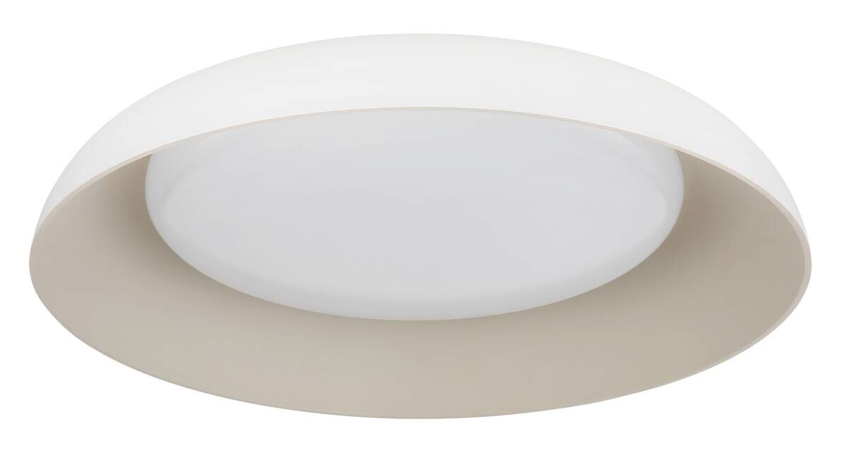 GLOBO LED-Deckenleuchte ORBIS weiß Metall H/D: ca. 9,5x48 cm 1 Brennstellen