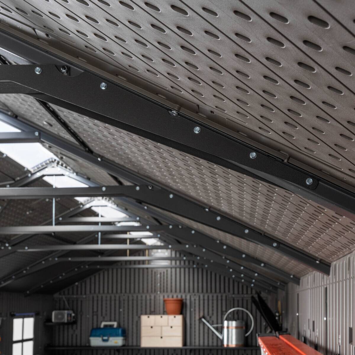 Lifetime Gerätehaus Neptun grau B/H/L: ca. 610x241x243 cm