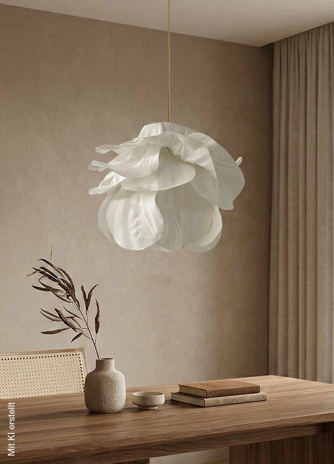 Opviq Pendelleuchte weiß Kunststoff B/H/T/L/D: ca. 48x110x48x48x48 cm E27 1 Brennstellen