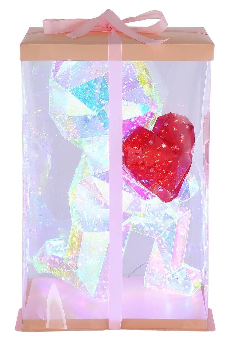 GLOBO LED-Tischleuchte BRONDAR klar Kunststoff B/H/T: ca. 22x41x27 cm 1 Brennstellen