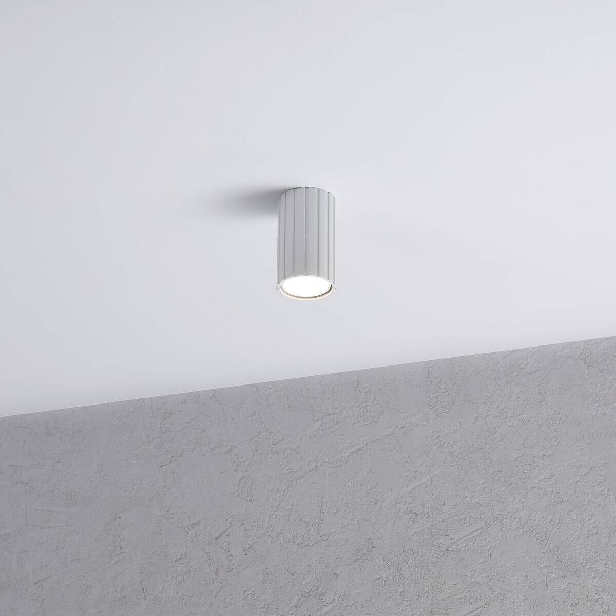 Lamkur Strahler Prisma weiß Stahl B/H/L: ca. 6,5x10x6,5 cm 1 Brennstellen