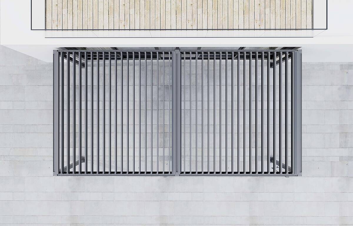 Pergola anthrazit Aluminium B/H/L: ca. 296x247x583 cm