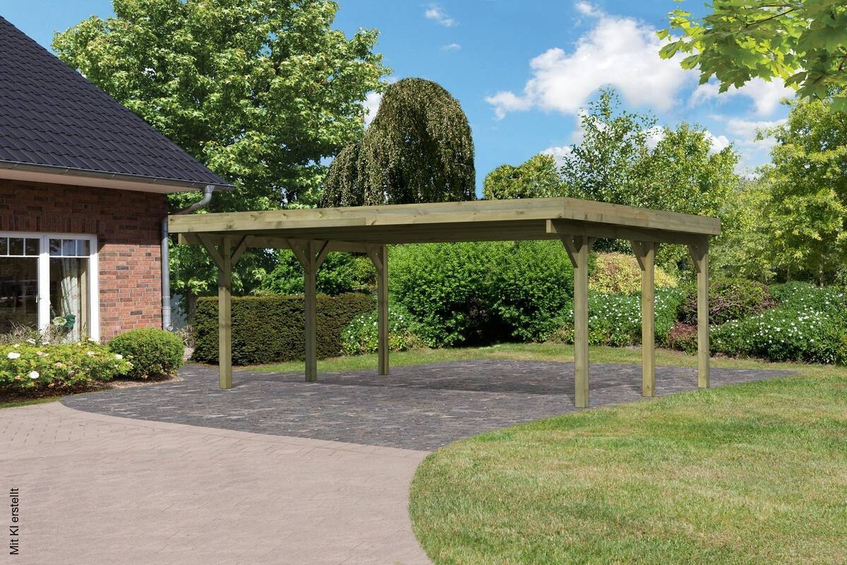 Karibu Carport Classic 1A B/H/T: ca. 598x237x480 cm
