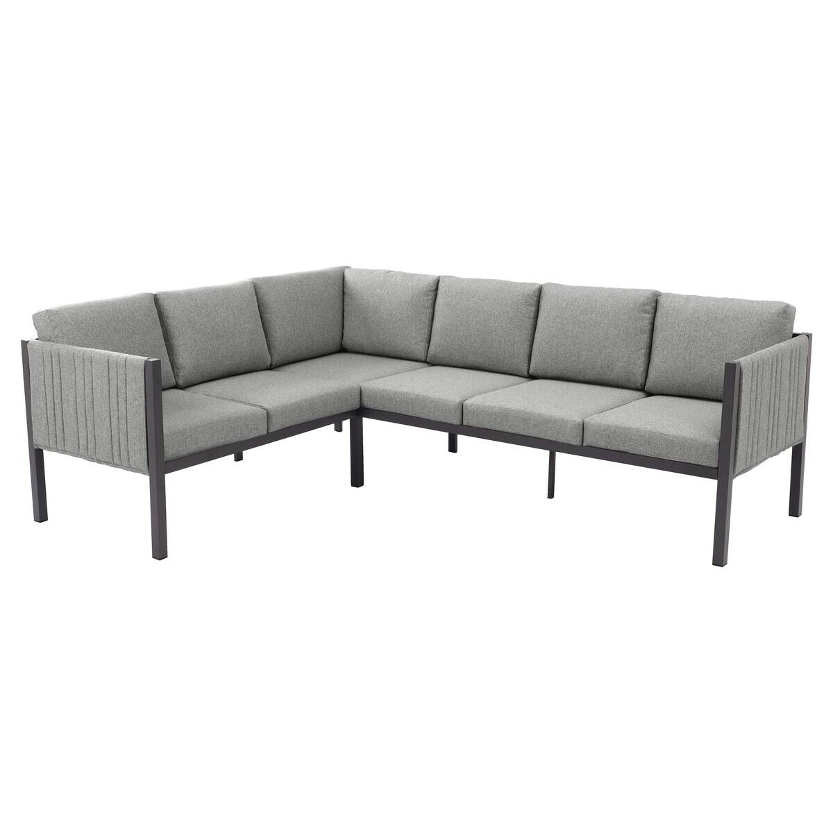 POCOline Gartensitzgruppe Alicante grau Alu