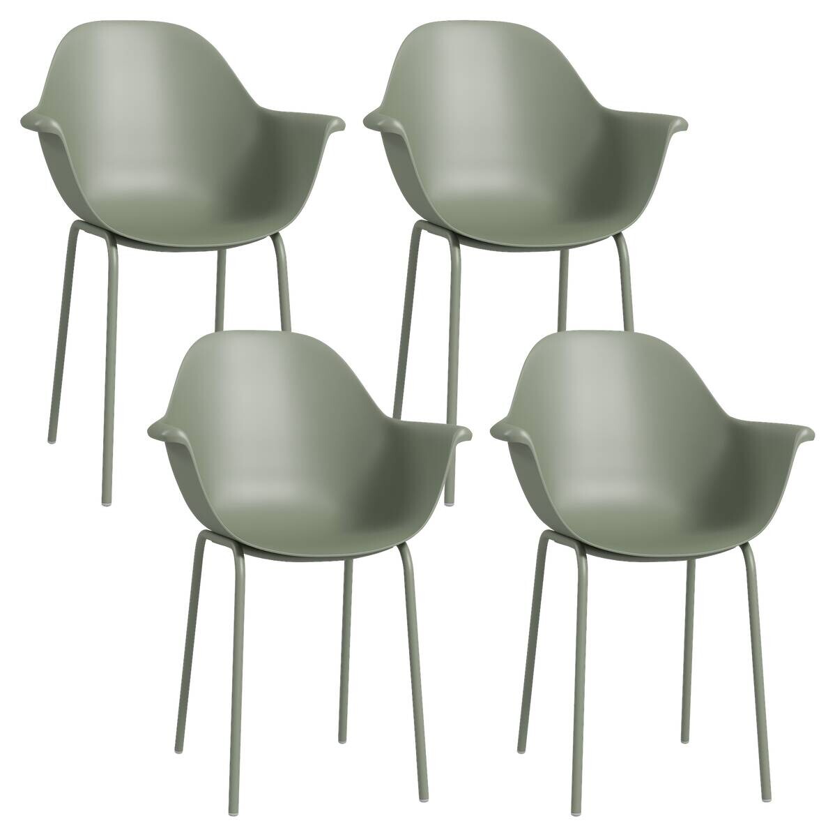 Outsunny Bistro-Set grün Kunststoff B/H/L: ca. 55x 84x 59 cm