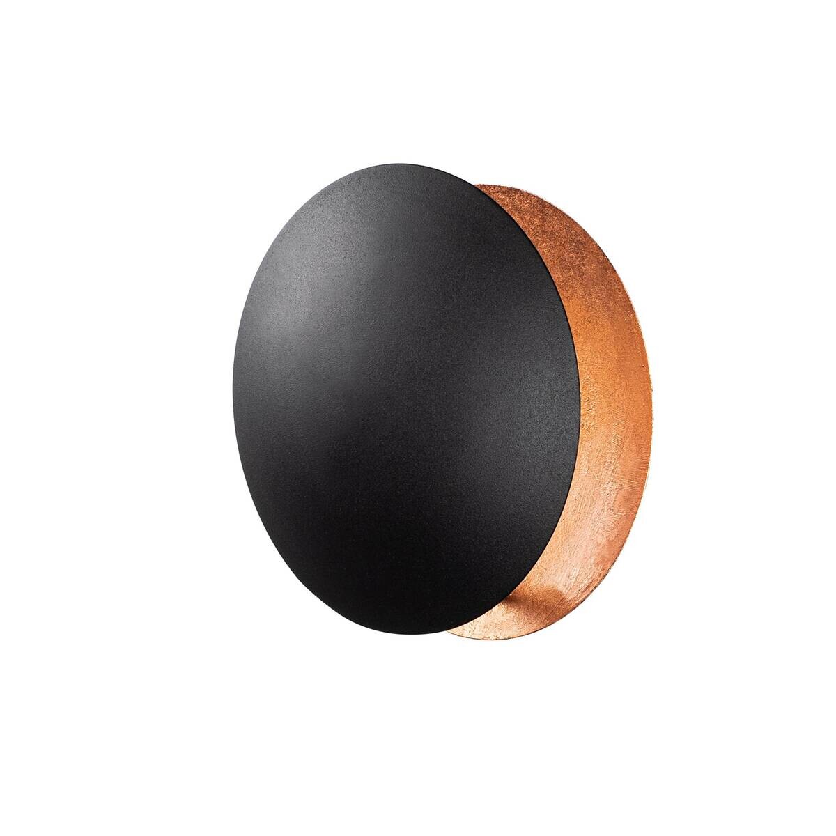 Opviq Wandleuchte Yosma-13639 schwarz Kupfer Metall B/H/T/L: ca. 16x25x16x25 cm