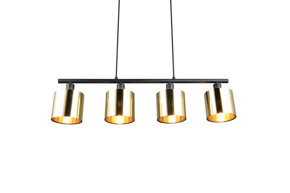 Reality Pendelleuchte Jason gold Metall B/H/T: ca. 75x15x12 cm E14 4 Brennstellen