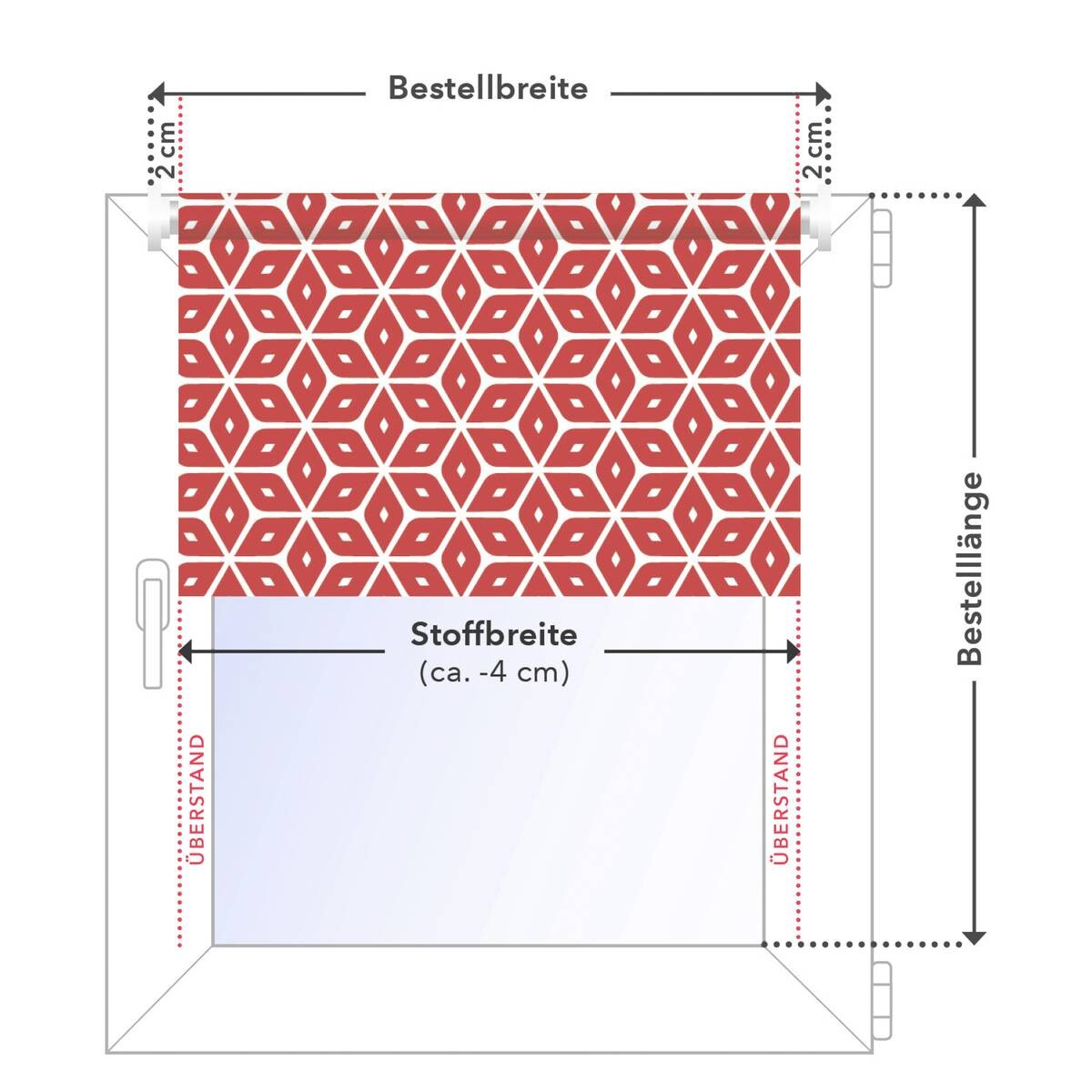 LICHTBLICK Rollo London grau B/L: ca. 100x150 cm