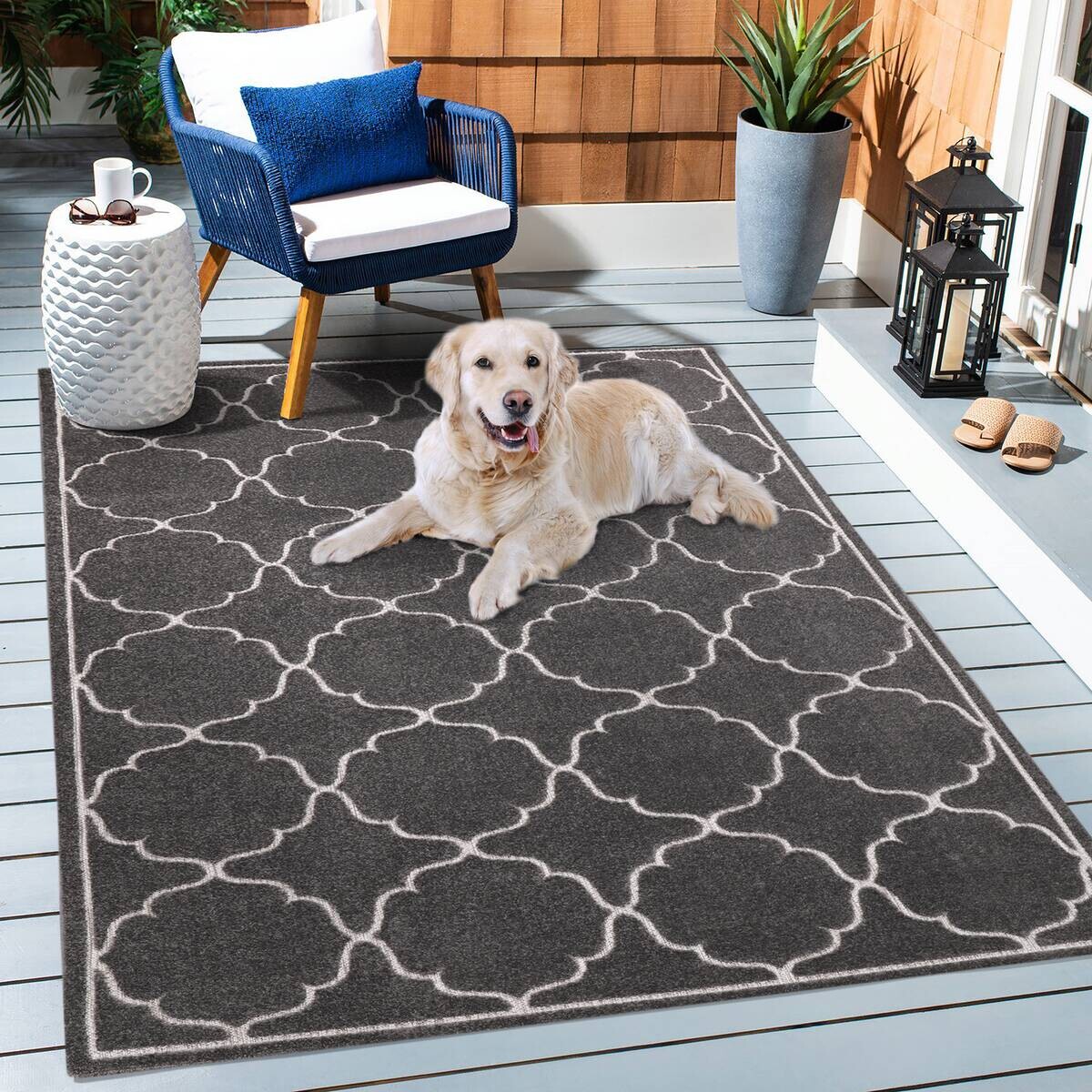 Sanat Outdoorteppich BERLIN grau B/L: ca. 80x200 cm