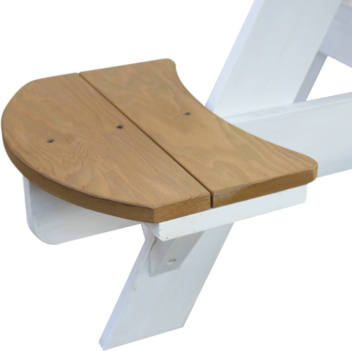 AXI Picknicktisch UFO braun B/H/L: ca. 120x56x120 cm