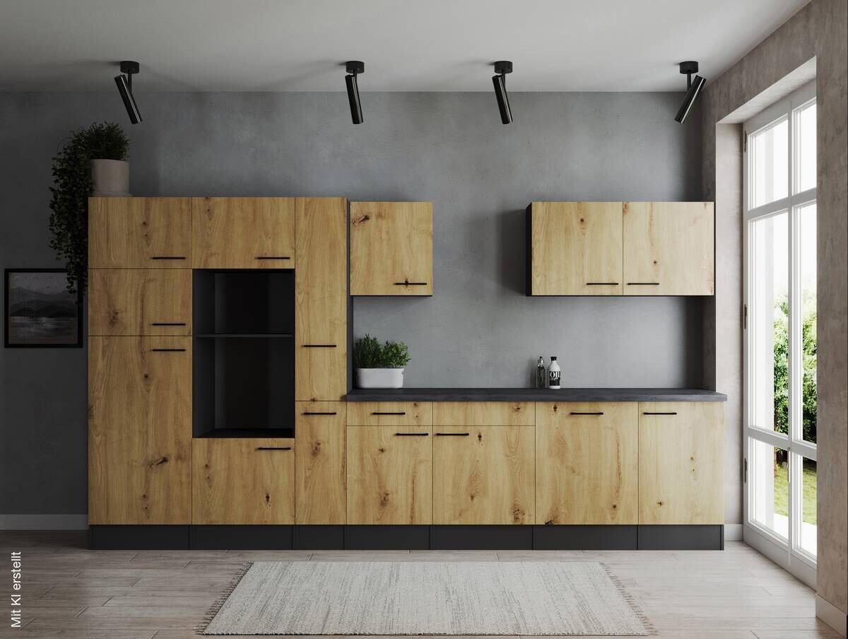Küchenblock Oliver B/H/T: ca. 370x205x60 cm | 370,00/205,00/60,00 cm