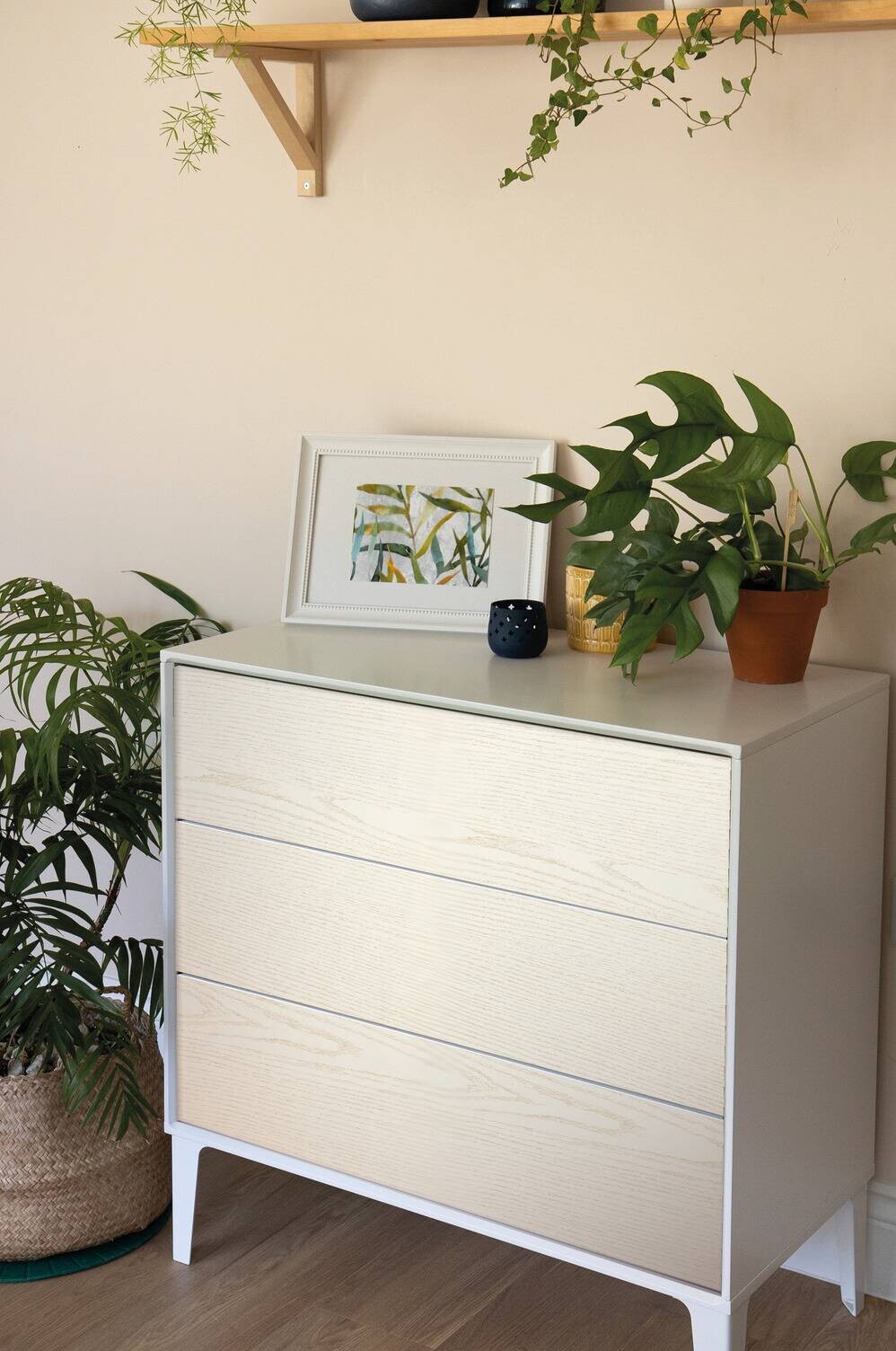 d-c-fix Dekofolie Holzoptik weiß B/L: ca. 45x200 cm