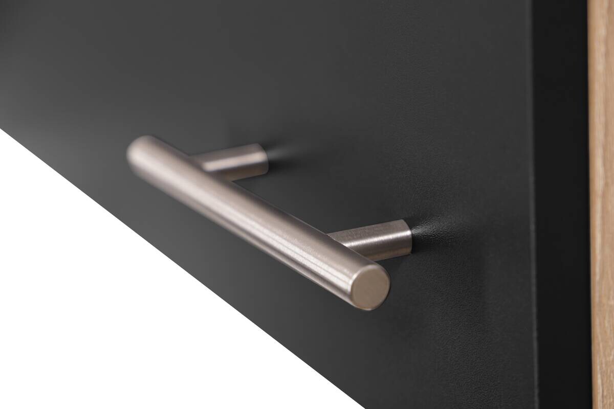 Anbauküchen-Set Merle schwarz B/H/T: ca. 150x200x60 cm