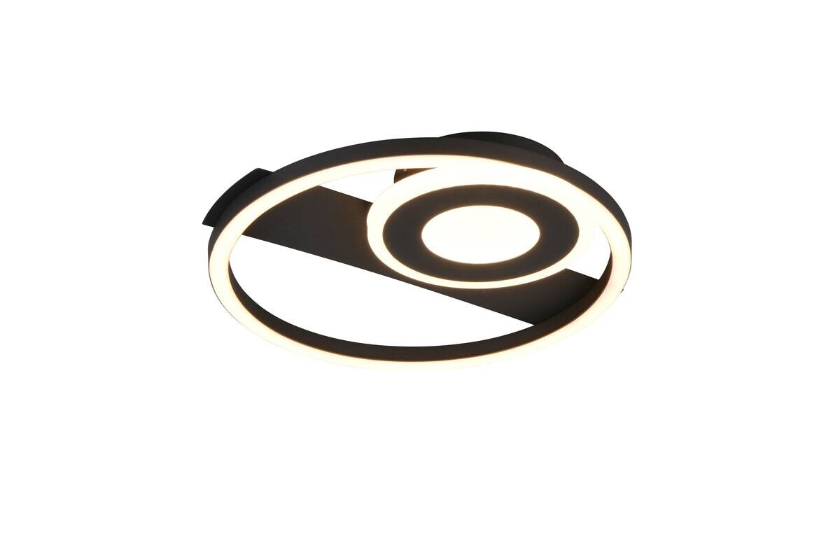 Reality LED-Deckenleuchte mattschwarz Metall B/H/D: ca. 32x5x30,5 cm