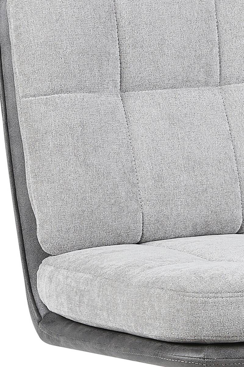 Barhocker Vila grau anthrazit Microfaser Webstoff B/H/T: ca. 43x99x59 cm
