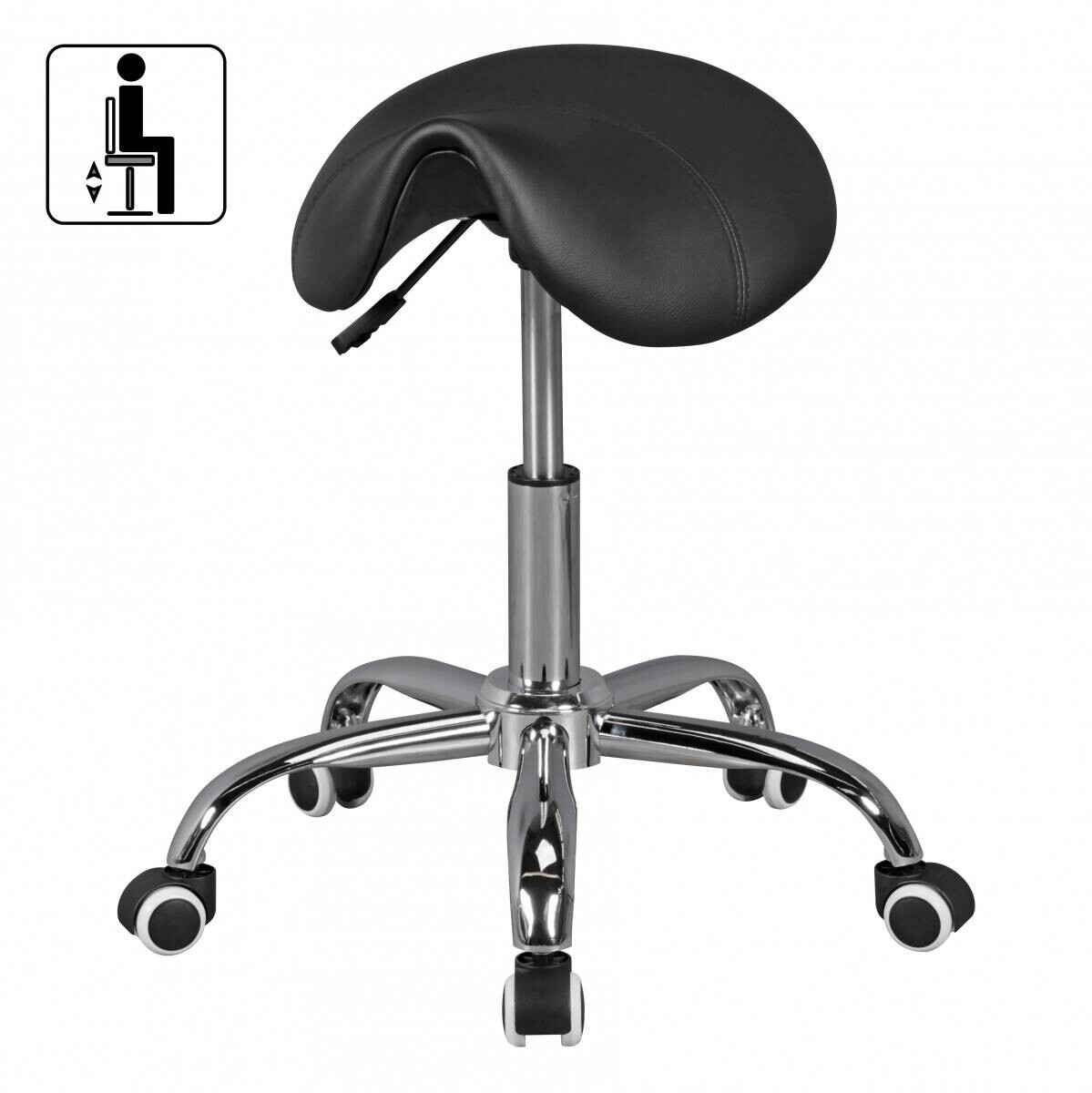 Hocker schwarz Kunstleder