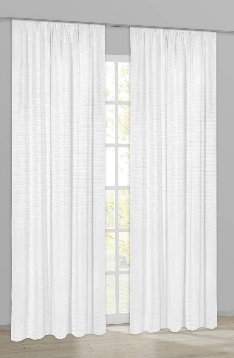 Dekovorhang Leo champagner B/L: ca. 135x245 cm