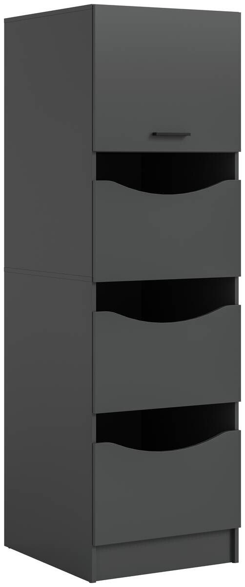 Wäscheschrank Free anthrazit B/H/T: ca. 60x196x68 cm