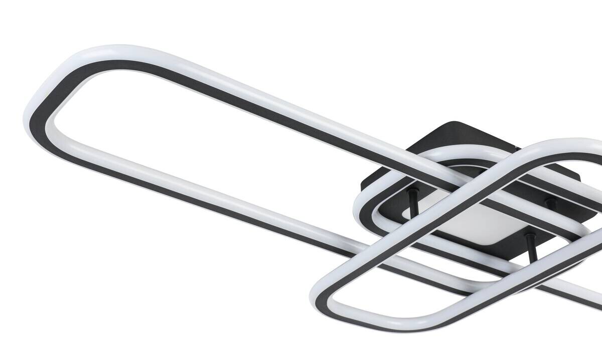 Nolo LED-Deckenleuchte Center schwarz Metall B/H/L: ca. 46x11x95 cm