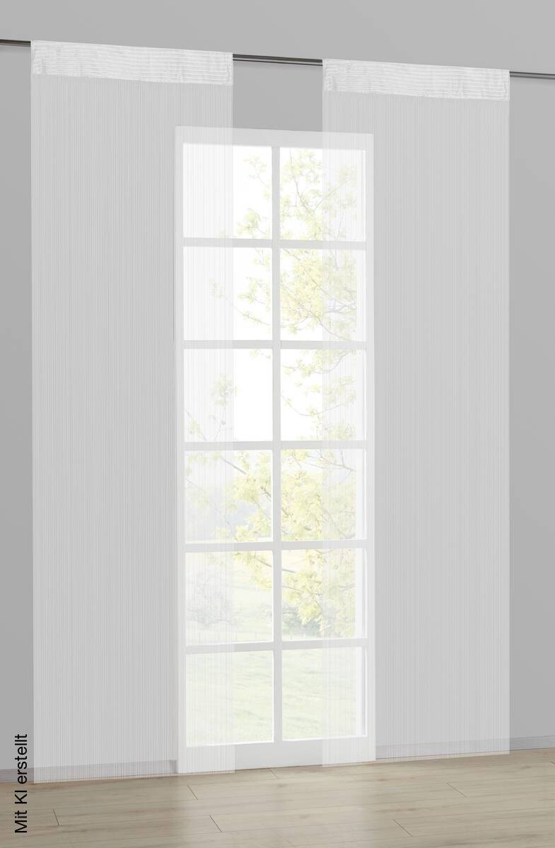 POCOline Fadenvorhang String weiß B/L: ca. 90x245 cm