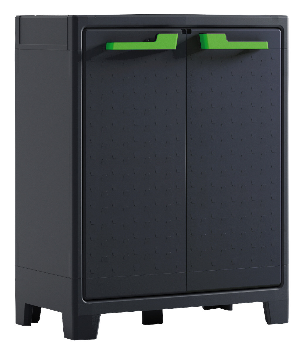 Kunststoffschrank Moby grau Kunststoff B/H/T: ca. 80x100x44 cm