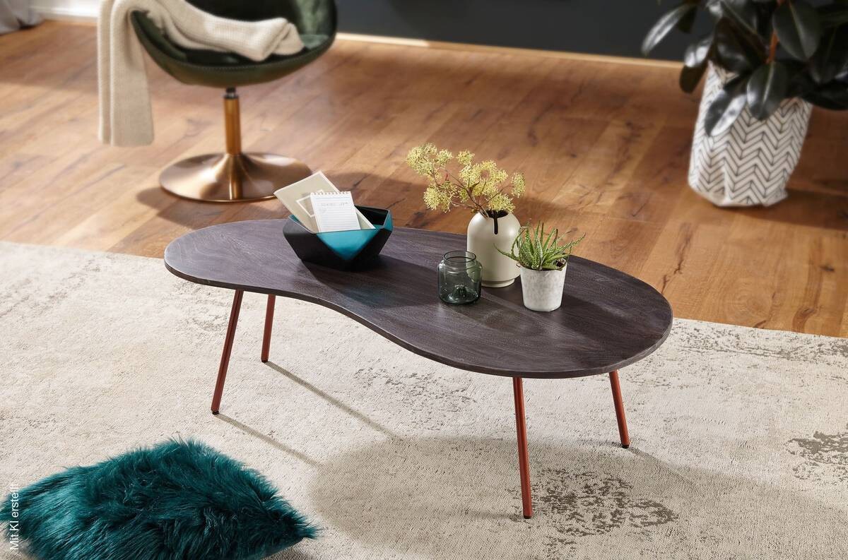 Couchtisch grau B/H/T: ca. 122x34x63 cm