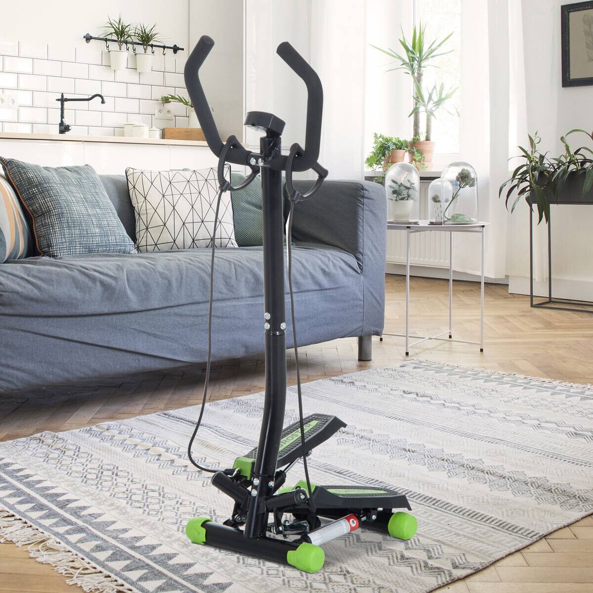 HOMCOM Stepper schwarz Kunststoff B/H/L: ca. 40x118x40 cm