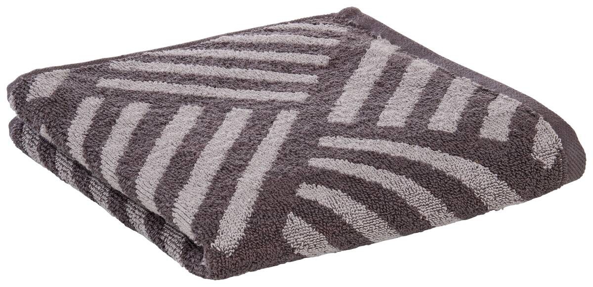 Handtuch grau 100% Baumwolle B/L: ca. 50x100 cm