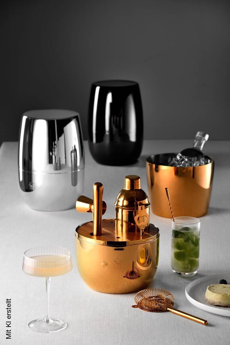 MASTERPRO Cocktail-Set THE DROP silber Edelstahl