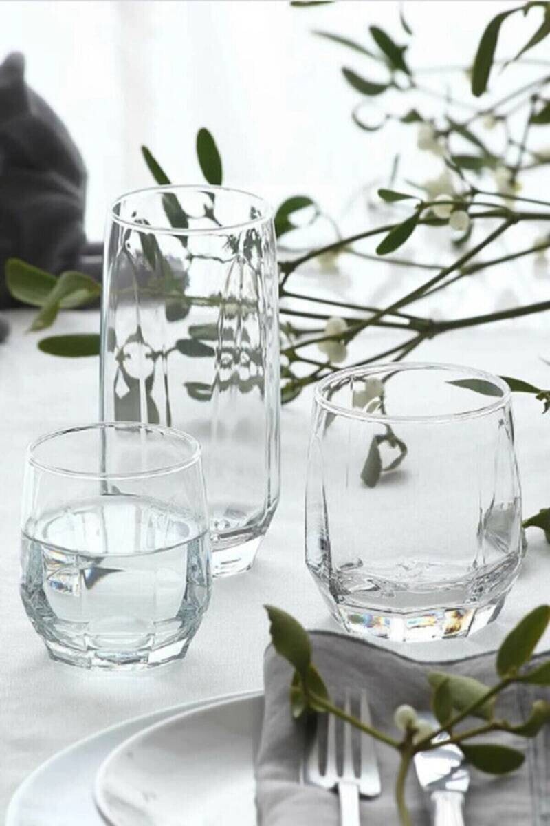 HermiaConcept Gläserset Daisy 18-tlg. transparent