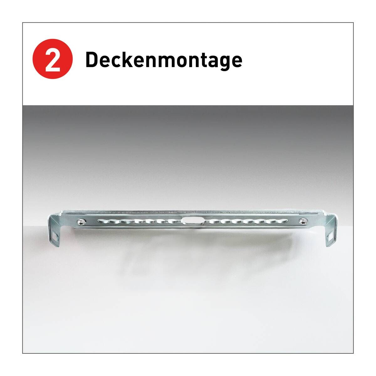 Näve Leuchten Deckenleuchte BONUS 1384623 weiß Kunststoff Aluminium H/D: ca. 1,5x29 cm