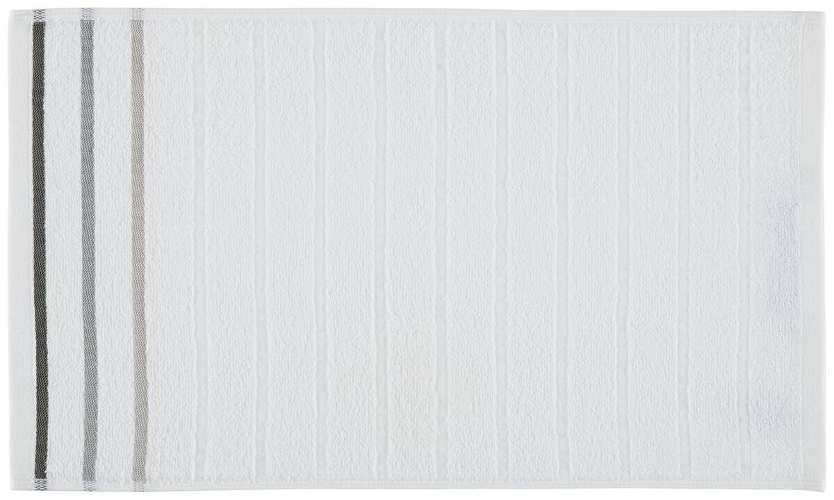 oh cosy Gästetuch Marta weiß 100% Baumwolle B/L: ca. 30x50 cm