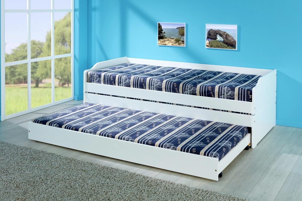 Funktionsbett Lotar weiß Liegefläche B/L: ca. 90x200 cm