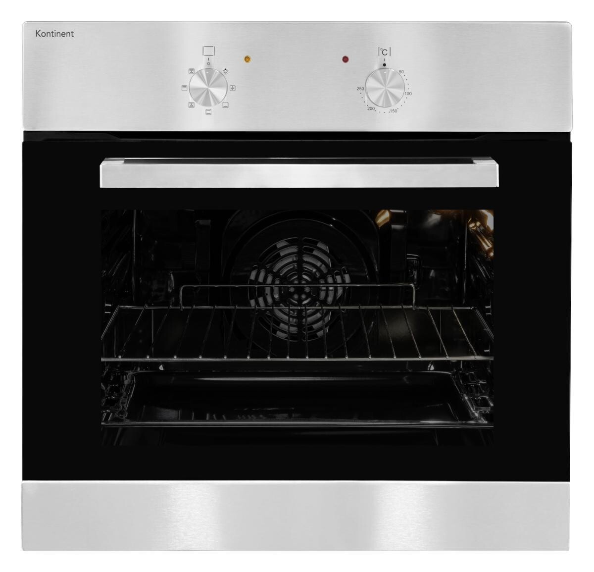 exquisit Einbaubackofen KON-EBE111-1U Edelstahl Edelstahl B/H/T: ca. 59,5x59,5x53 cm