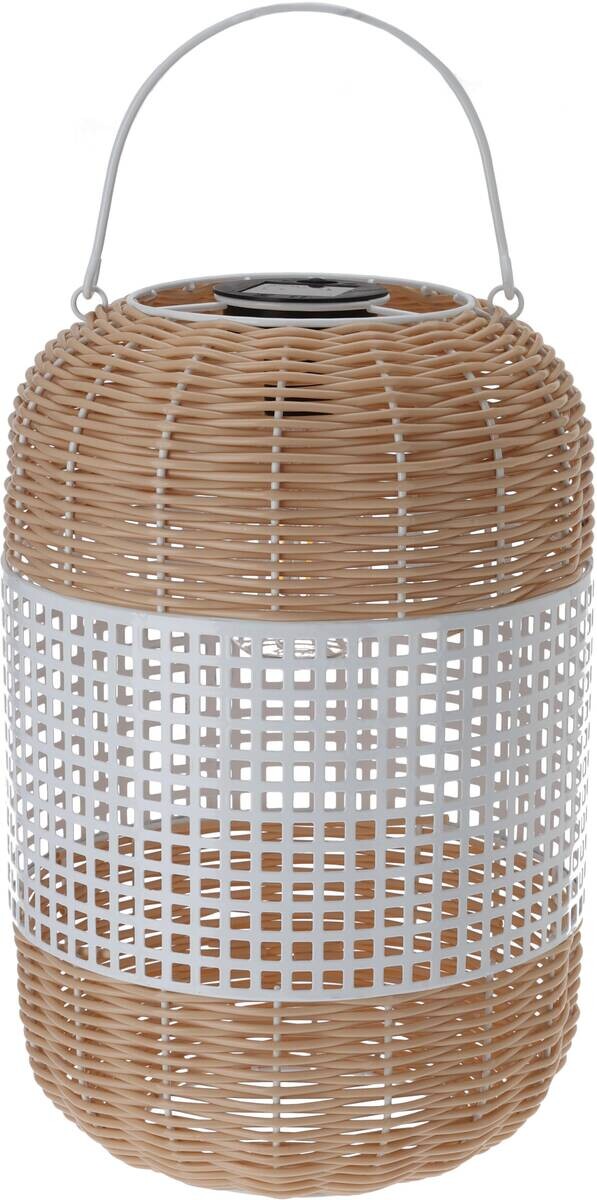 Solarlaterne schwarz Metall B/H/L: ca. 24x24x38 cm