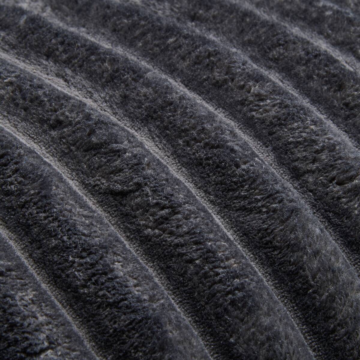 Dekokissen Luxus Flanell anthrazit Polyester B/L: ca. 70x50 cm