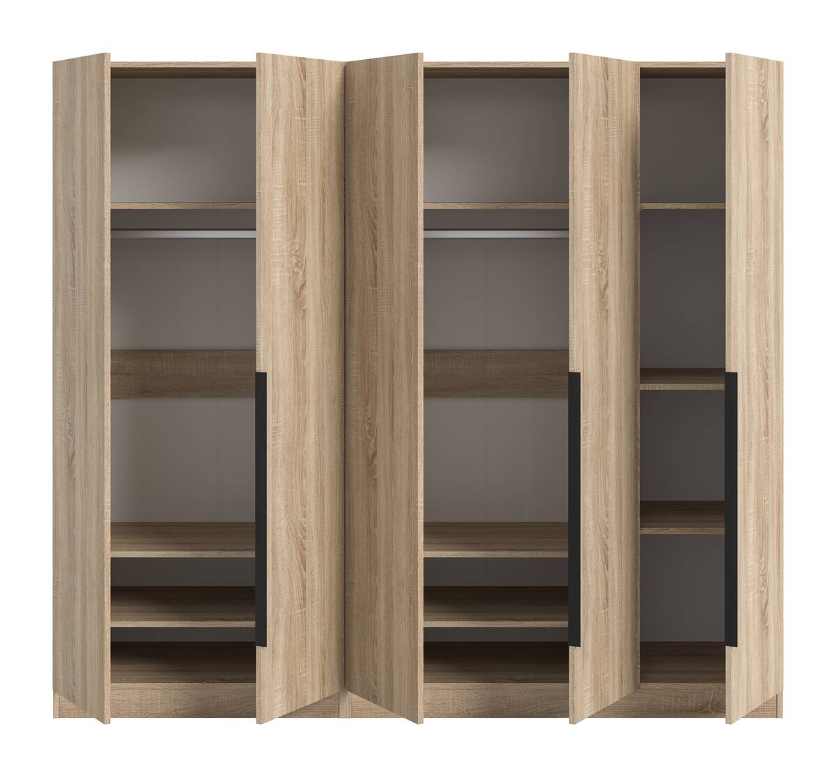 Kleiderschrank KOPENHAGEN Eiche Sonoma Nachbildung B/H/T: ca. 200x181x52 cm