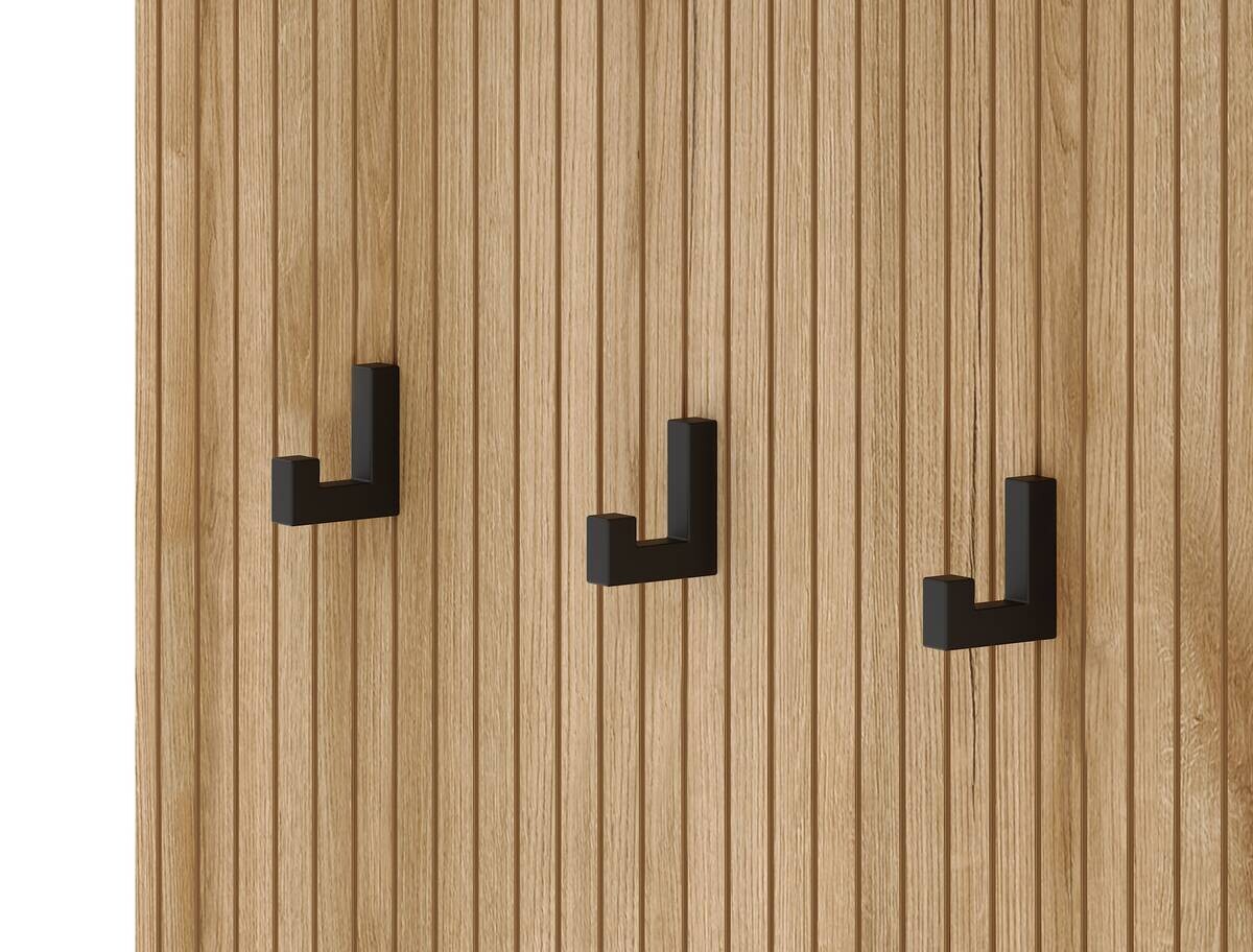 Garderobe NORDIC Eiche Evoke Oak Nachbildung Graphit B/H/T: ca. 100x204x40 cm