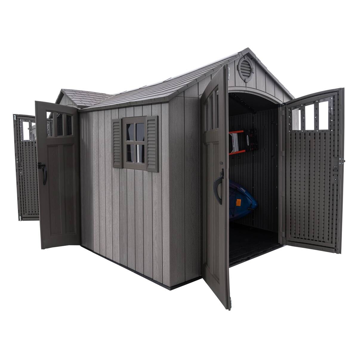 Lifetime Gerätehaus Neptun grau B/H/L: ca. 610x241x243 cm