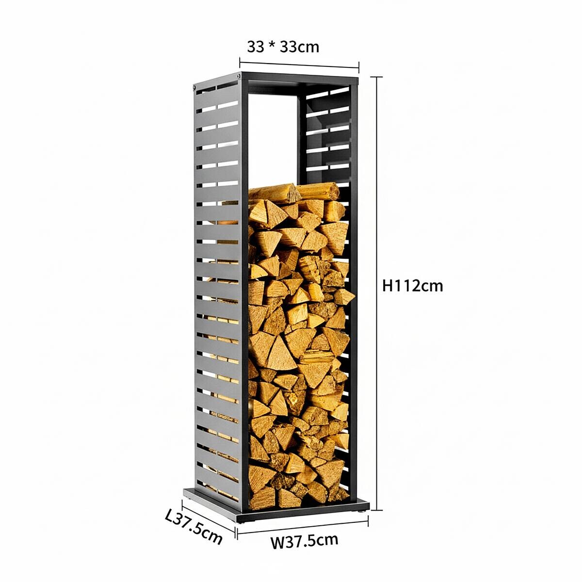 Westmann Kaminholzregal Luma anthrazit B/H/L: ca. 38x112x38 cm