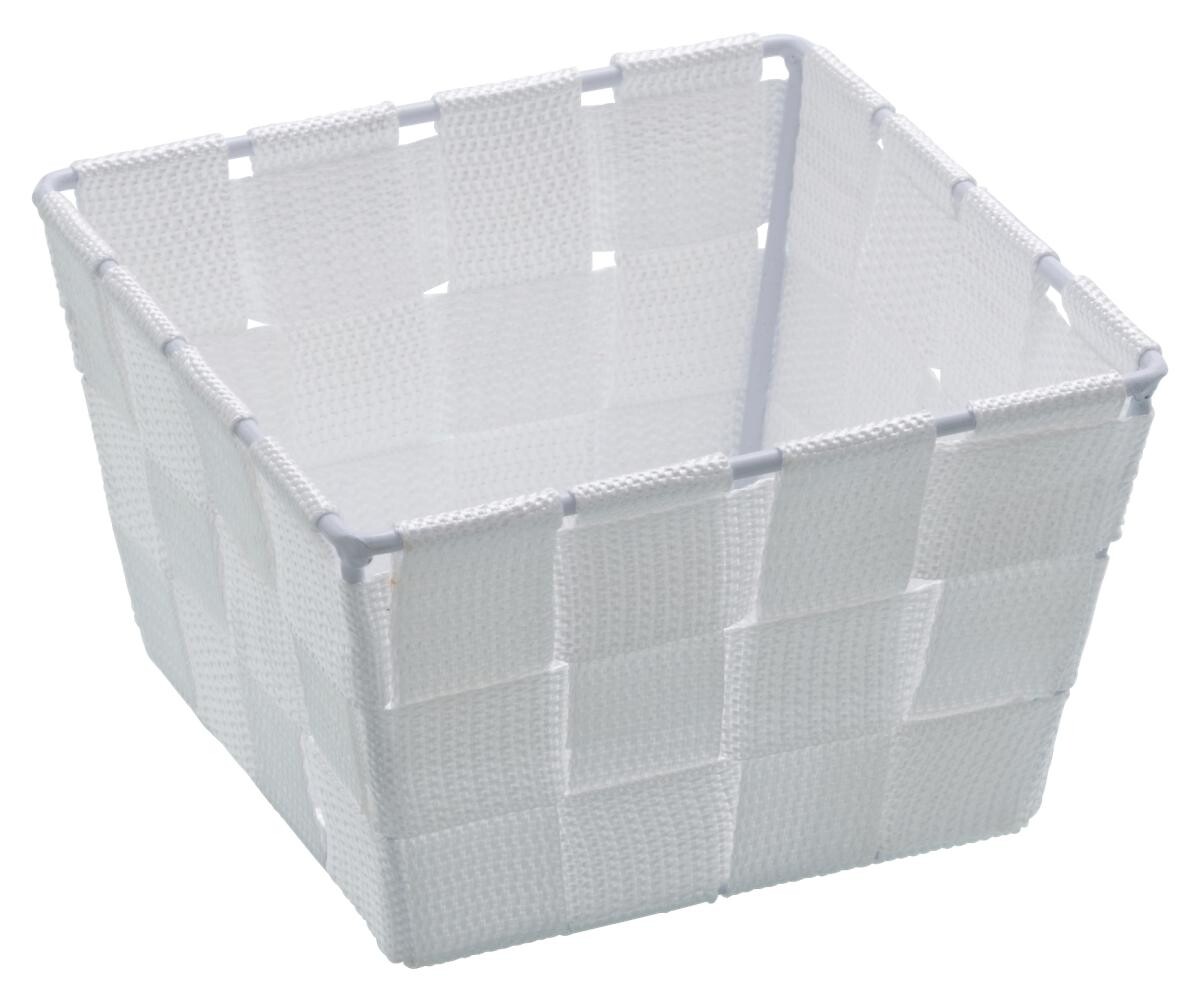 Badkorb weiß Kunststoff B/H/L: ca. 14x9x14 cm