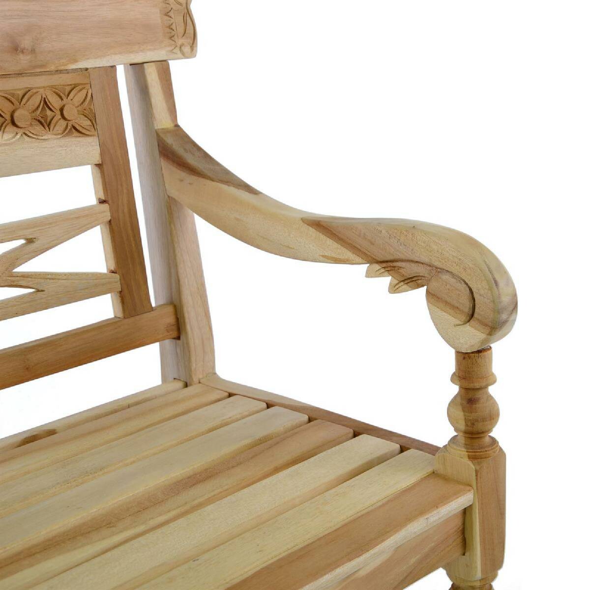 VCM Kinder Gartenbank braun Holz B/H/L: ca. 40x64x80 cm