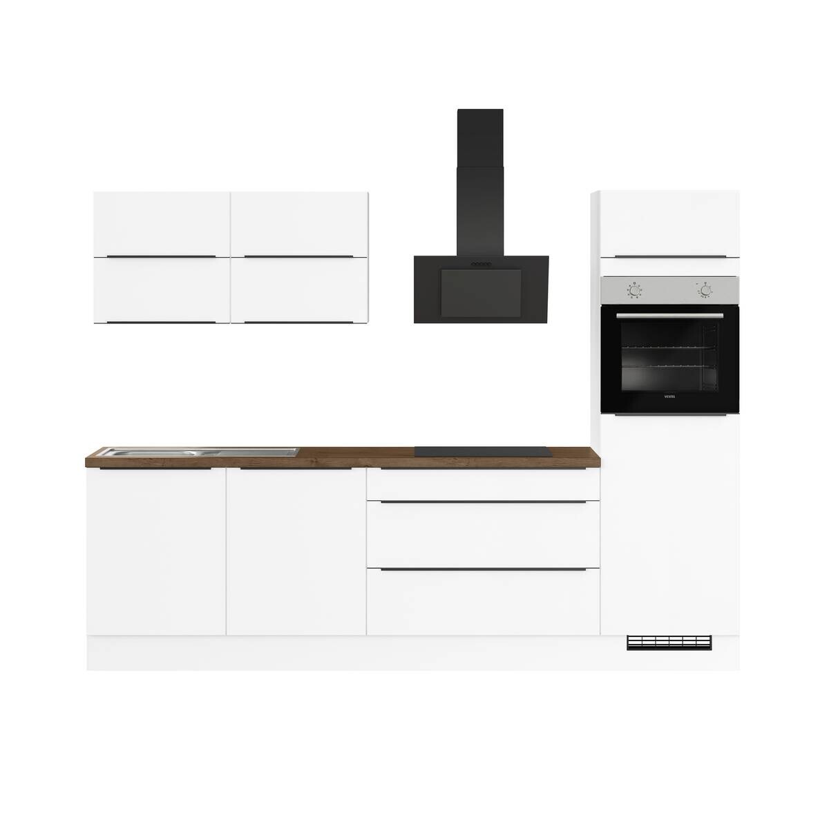 Küchenleerblock IBZ4280U6 weiß B/T: ca. 280x60 cm