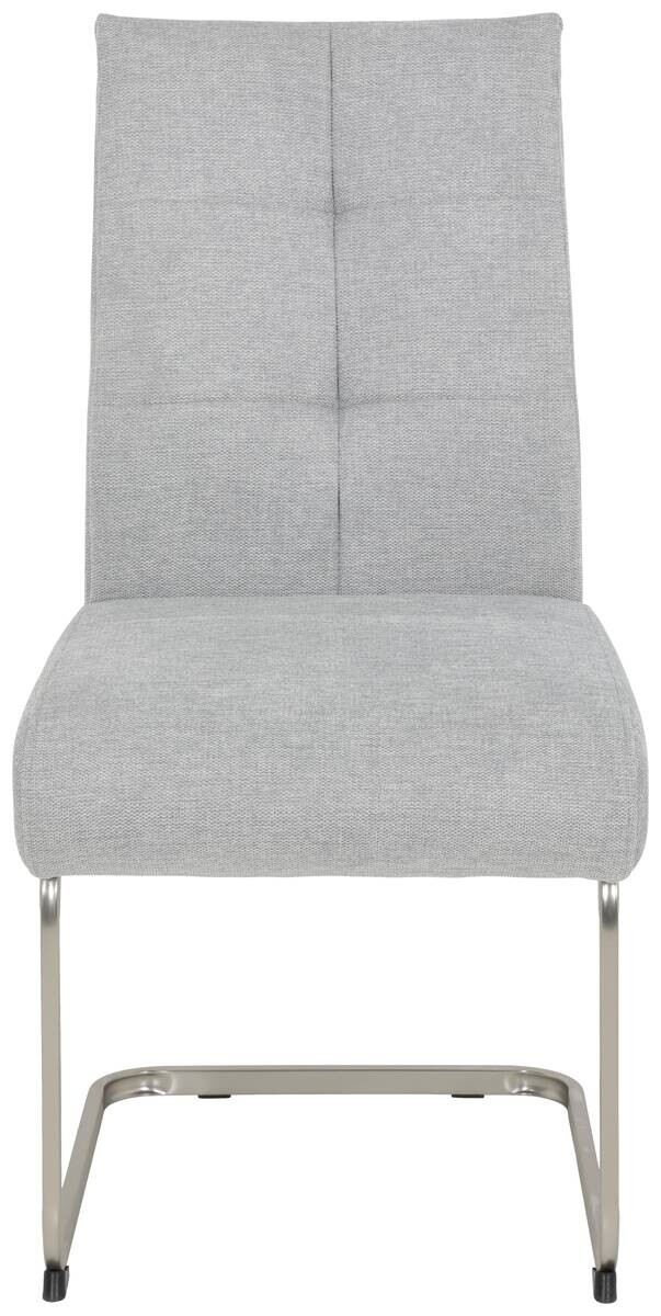 Schwingstuhl Ines, 4er-Set grau Metall Microfaser Webstoff B/H/T: ca. 50x99x66 cm